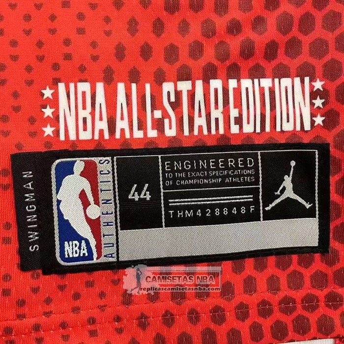 Camiseta All Star 2022 Los Angeles Lakers LeBron James NO 6 Granate.